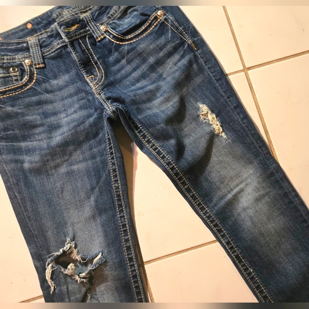 Miss Me Distressed Denim Jeans JP589652 Skinny Straight